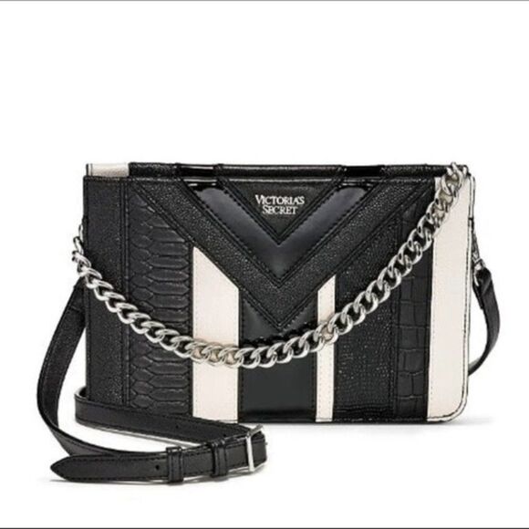 Victoria’s Secret Mixed Chevron 24/7 Crossbody - Picture 1 of 3
